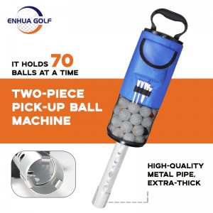 Aluminum Golf Ball Retriever nga adunay Shag Bag Shaggy Ball picker Casting Metal Golf Accessories detachable