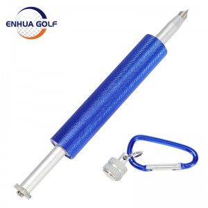 Desain terbaru Rautan Pembersih Klub Golf Rautan Alur Putter Golf Multifungsional Magnetic bulkle Cocok untuk U/V-groove