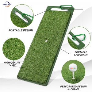 Супер неклизајућа гумена подлога Најновији дизајн Лагана простирка за голф Ручни преносни држач Поуздан произвођач Увезен Издржљива ПП трава Синтетички травњак