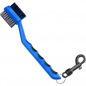 Dual Bristles Golf Club Groove Ball Cleaning Brush Cleaner & Snap Clip