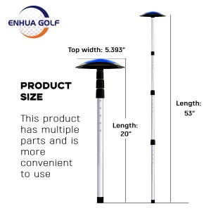Поклон за голф на 4 точка за ливење металне плаве путне торбе за голф Потпорни стуб са системом за голф са торбом за голф
