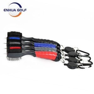 Golf Club Brush Cleaner Retractable Groove Sharpener Kit di Pulizia Washer Tool Accessori Sportivi