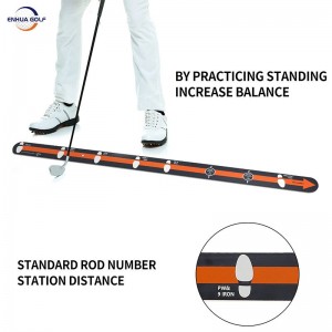 OEM Golf Putting Alignment Rail Golf Putting Practice Alignment Guide Calibrated Ruler Aluminum Alloy Golf Trainer Aid for Putting Green Manufacturer