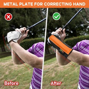 HUAEN Golf Swing Training Aid, Golf Wrist Brace for Golf Training Swing Correction, Golf Swing Trainer Accessories