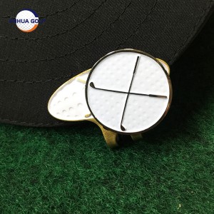 Hulgimüük metallist magnetpallimarkeri mütsiklambrite komplekt golfi jaoks ja mütsiklambrite komplekt