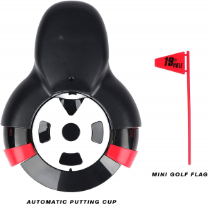 Vaso de retorno automático de golf Dispositivo de retorno de putt de plástico para pelotas de golf para interiores