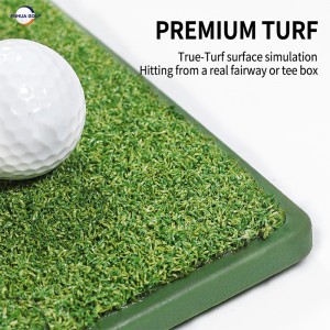 Super Anti-slip Rubber Base Latest Design Lightweight Golf Hittting Mat Hand-held Portable Grip Reliable Manufacturer Imported Durable PP grass Synthetic Turf