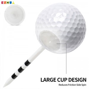 Suministro de fábrica barato OEM/ODM Novo deseño Super Big Cup Soporte de pelota de golf por xunto personalizado para practicar camisetas de golf para estera de campo de condución