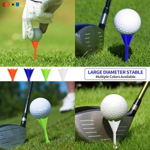 ODM/OEM New Arrival 4 Claws Double-deck Big Cup Plus 83mm golf tee manufacturer cheap custom logo print high quality cheap price