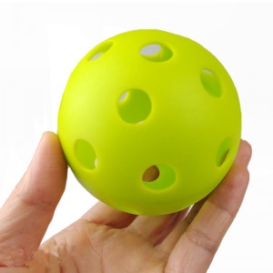 Groothandel Oefen Honkbal Super Solf 72mm Dia EVA Solf Multicolor Plastic Luchtstroom Oefen Floorball Bal