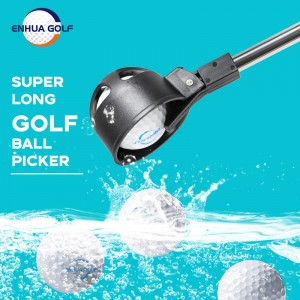 គ្រឿងបន្លាស់កីឡាវាយកូនហ្គោលលក់ដុំ Outdoor Telescopic Golf Plastic Ball Retriever