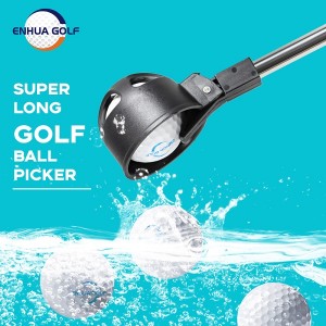 New Arrival Portable Telescopic Golf Ball Retriever Picker Grabber Automatic lock Scoop design
