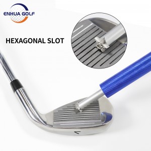 მაგნიტური ნაყარი Golf Club Cleaning Sharpener მრავალფუნქციური Golf Putter სათლელი შესაფერისი U/V ღარისთვის Enhua დაპატენტებული დიზაინი