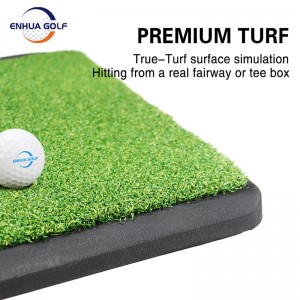 Bagong Release Rubber Boot Tray Mat Portable Grip Hand-held Golf Hitting Mat na may Tray Hot Sale sa Amazon