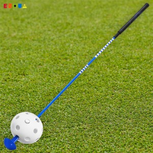 Wholesale OEM/ODM Golf Swing Trainer with Plastic Airflow Ball Women Men Alignment Stick Golf Practice Training Aid Golf Equipment Accessory Light high strength fiberglass
