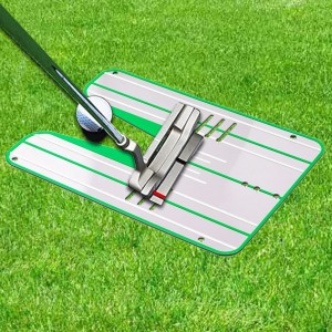 Mirror Golf Accessories Mga Tabang sa Pagbansay sa Golf Swing Trainer Straight Practice Net Putting Mat Alignment Swing Trainer Eye Line