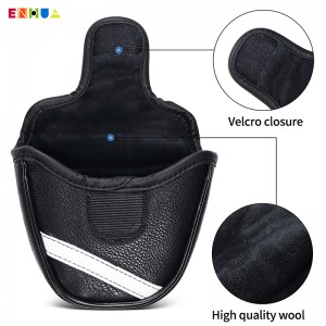 Waterproof Soft Customized Vintage PU Leather Mallet Putter Head Cover