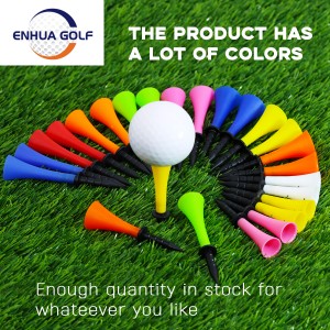 Tee goilf proifeasanta Ceum suas Tee Plastic Golf Horn Tee Golf Sports Tool Accessory