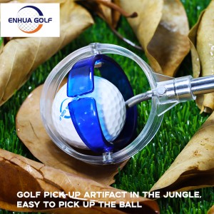 Sashe 8 Golf Ball Retriever Telescopic Golf Ball Extandable Picker Tools Portable Portable Training Na'urorin haɗi.