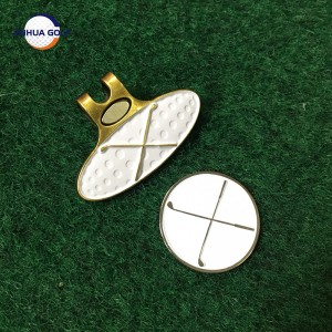 Wholesale Metal Magnetic Ball Marker Hat Clip Set for Golf and Hat Clip Set