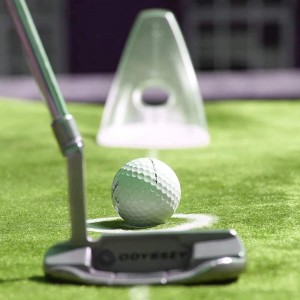 Pressure Putting Golf Trainer Aid Office Home Carpet Practice Putt Aim For Golf Pressure Putt Trainer