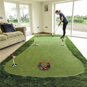 Achix Adjustable Golf Putting Cup Accuracy Indoor Trainer, Practice Training Aids Putting Green Regulation Cup with Hold and Flag for Outdoor Garage Yard