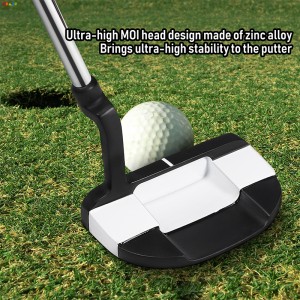 OEM Right Hand Free Headcover Titanium Alloy Carbon Golf Putter Factory Manufactured Golf Putting Trainer Golf Training Aids