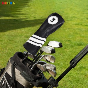 Golfclub headcover Lage prijsgarantie Kwaliteit Golf Utility Covers PU lederen golfheadcover voor 3 Wood OEM / ODM Groothandel