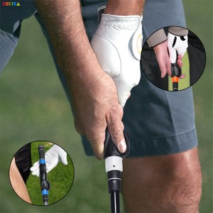 Mgbochi Slip Putter Hand Grip Trainer Comfortable Golf Clubs Hand Grip Training Aids PC+TPR Onye nrụpụta OEM dị mma