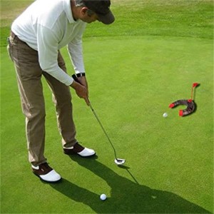 Achix podesivi golf čaša za stavljanje, točnost, unutarnji trenažer, pomagala za vježbanje, regulacija čaše za stavljanje u golfu s držanjem i zastavicom za vanjsku uredsku garažu