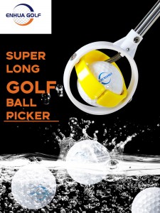 8 sekcí Retríver golfových míčků Teleskopický golfový míček Výsuvné nářadí na sběrač Přenosné příslušenství pro venkovní trénink
