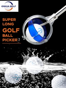 8 Beşên Golf Golf Retriever Telescopic Top Golf Extandable Picker Tools Amûrên Perwerdehiya Derveyî Portable
