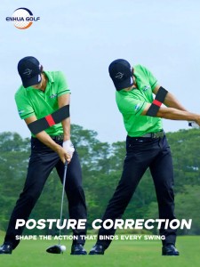 Entrenador de swing de golf eginner Guia de pràctica Alineació de gestos Ajudes per a l'entrenament Entrenador de swing correcte Cinturó de braç elàstic