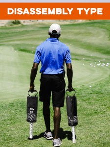 Deluxe Shag Bag Golf Ball Retriever Shaft និងចំណុចទាញអាលុយមីញ៉ូមដែលធន់នឹងច្រែះ (កាន់បាល់ 75 គ្រាប់) អ្នកជ្រើសរើសវាយកូនហ្គោល