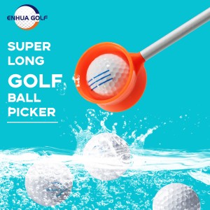 Nei Arrivée Aluminium Teleskopesch Golfball Retriever fir Waasser mat Golfball Grabber fir Putter, Golf Pick-up Accessoiren