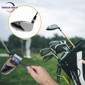 Sabuwar Sakin Karami Mai Sauƙi mai salo na Golf Club Brush Magnetic clip Na'urar Tsabtace Kayan Aikin Golf Cart Putter Brush High Quality