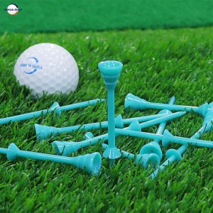 OEM 83 mm-es PC műanyag golfpóló Olcsó nagykereskedelmi Crystal Super Thin Golf Tee gyári ellátás Golf pólók Tartós, környezetbarát