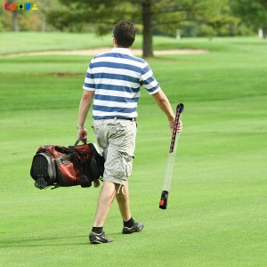 Pasokan Pabrik OEM/ODM Plastik Transparan Bola Golf Retriever Picker Grabber dengan 21 Pcs Praktek PU Balls Pack