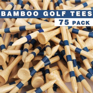 Balenie 50 drevených golfových odpalísk s prispôsobeným blistrovým balením