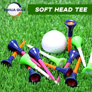 Надстройте нечупливи 83 мм пластмасови тениски за голф с голяма чаша 3 1/4 инча с намаляване на триенето отстрани на въртене за тренировки по голф