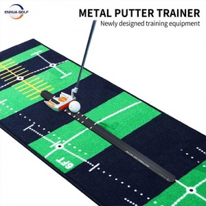 OEM Golf Putting Alignment Rail Golf Putting Practice Alignment Guide Calibrated Ruler Aluminum Alloy Golf Trainer Aid for Putting Green Manufacturer