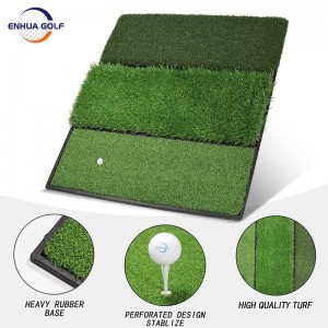 Promoción Plegable 3 césped Práctica Golpe Mat Golf Training Mat Fabricante fiable Precio barato en Sotck