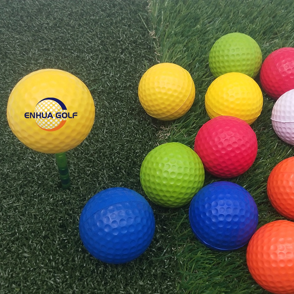 Customized Printing Logo High Quality PU Personalized blue practice personalized golf balls