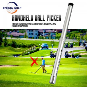Héich Qualitéit Golf Ball Retriever Xt-08 Silver 0.5m Metal Golf Ball