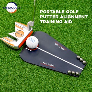 Indoor Golf Putting aides à l'alignement Pratique Noir ABS Golf Putting Tutor Haute qualité Pas Cher