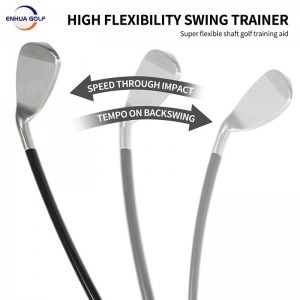 OEM/ODM #7 Ƙungiyoyin Ƙarfe Swing Trainer Sabon Zane Mai Saurin Ƙarfin Wuta Flex Golf Exerciser Training Aid Golf Trainer Stick Manufacturer