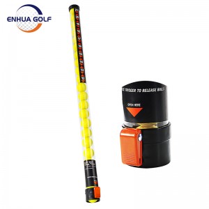 Nova Eldonaĵo Travidebla Plasta Golfpilka Retriever-kolektilo-kaptilo The Practice Stick Ball Shagger / Retriever