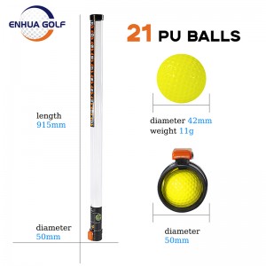Fuasgladh ùr Ball-goilf plastaig follaiseach neach-togail inneal togail The Practice Stick Ball Shagger / Retriever