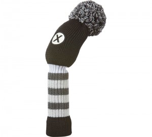 Kustomisasi nyulam wol borongan Golf Vintage knit Hybrid Headcover