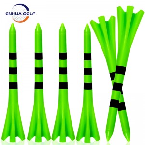 도매 5 발톱 맞춤형 고품질 다채로운 플라스틱 골프 티 내구성 5 프롱 제로 마찰